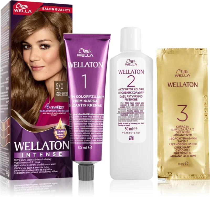 6.0-1 رنگ مو ولا Wella شماره 6.0 (بلوند تیره طبیعی) - تصویر 1