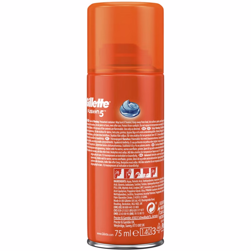 ژل اصلاح ژیلت مدل Fusion 5 حجم ۷۵ میلی‌ لیتر - تصویر 2